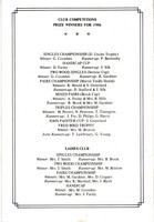 Click for a larger image of 1986 Club Dinner Menu