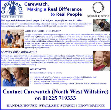 A picture for Carewatch-North-West-Wiltshire